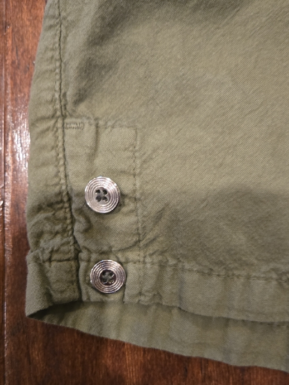 Karen Scott  Olive Green Drawstring Shorts - Picture 4 of 8